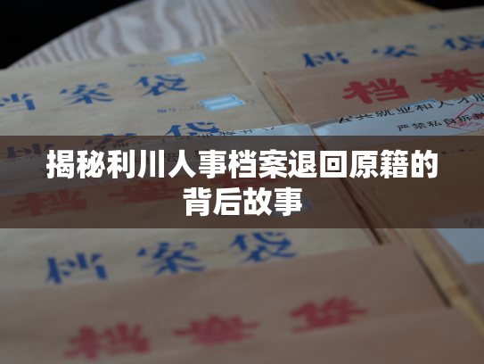 揭秘利川人事档案退回原籍的背后故事