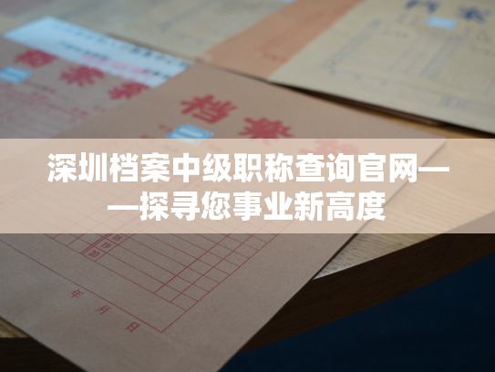 深圳档案中级职称查询官网——探寻您事业新高度