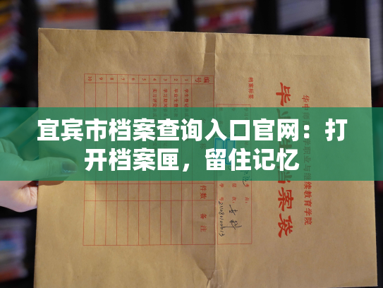 宜宾市档案查询入口官网：打开档案匣，留住记忆