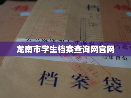 龙南市学生档案查询网官网