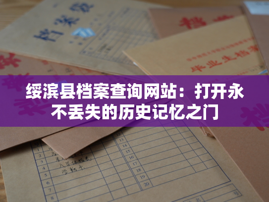绥滨县档案查询网站：打开永不丢失的历史记忆之门