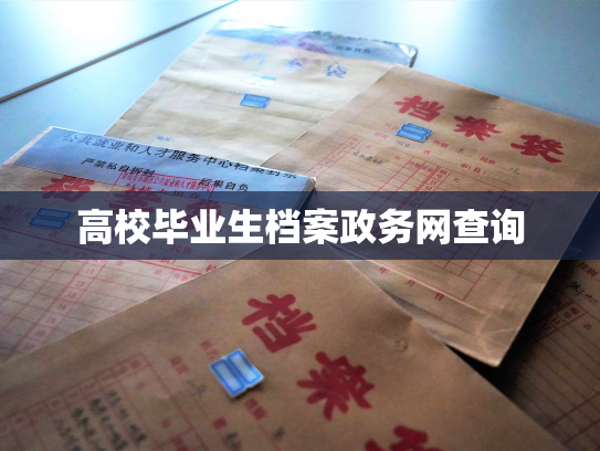 高校毕业生档案政务网查询