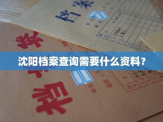 沈阳档案查询需要什么资料？