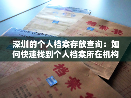 深圳的个人档案存放查询：如何快速找到个人档案所在机构