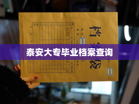 泰安大专毕业档案查询