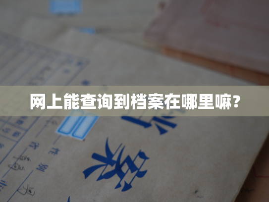 网上能查询到档案在哪里嘛？