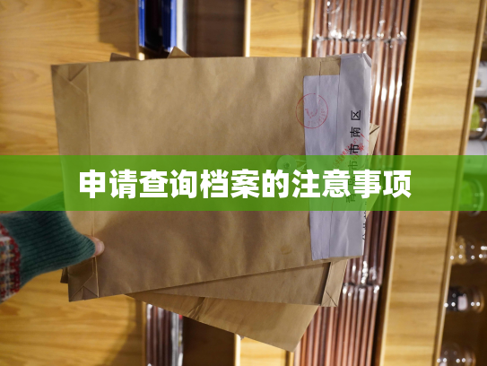 申请查询档案的注意事项
