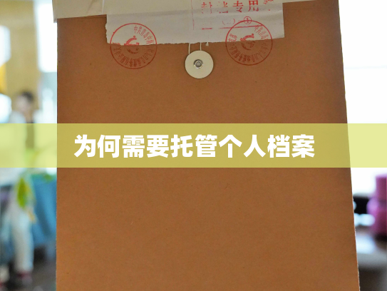 为何需要托管个人档案