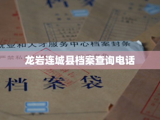 龙岩连城县档案查询电话