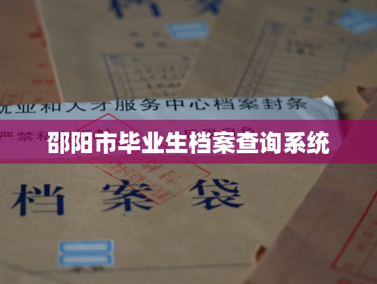 邵阳市毕业生档案查询系统