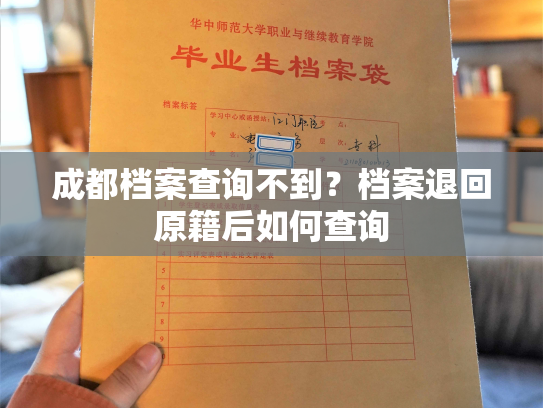 成都档案查询不到？档案退回原籍后如何查询