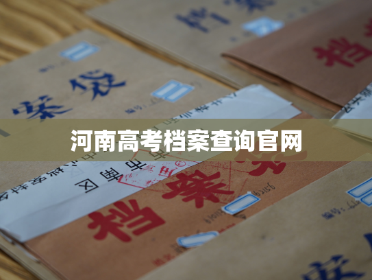 河南高考档案查询官网