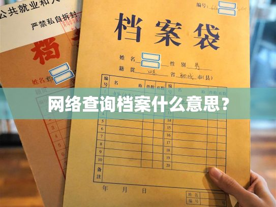 网络查询档案什么意思？