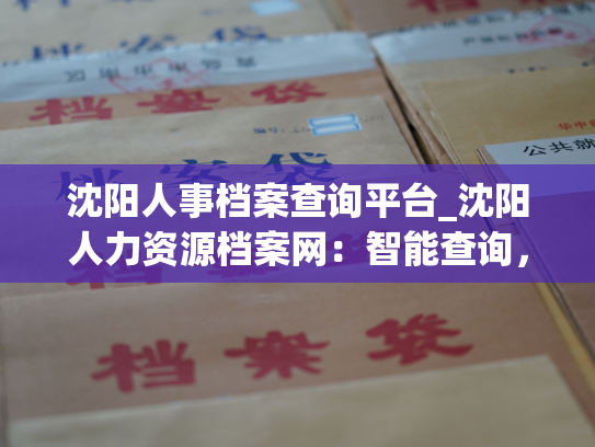 沈阳人事档案查询平台_沈阳人力资源档案网：智能查询，便捷管理