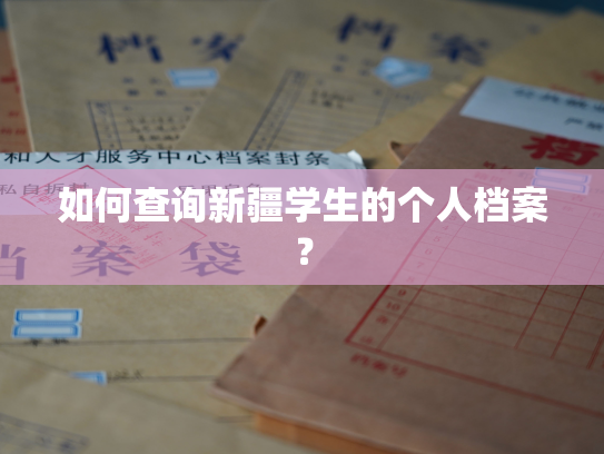 如何查询新疆学生的个人档案？