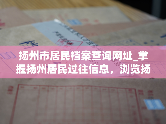 扬州市居民档案查询网址_掌握扬州居民过往信息，浏览扬州市民档案查询网站。