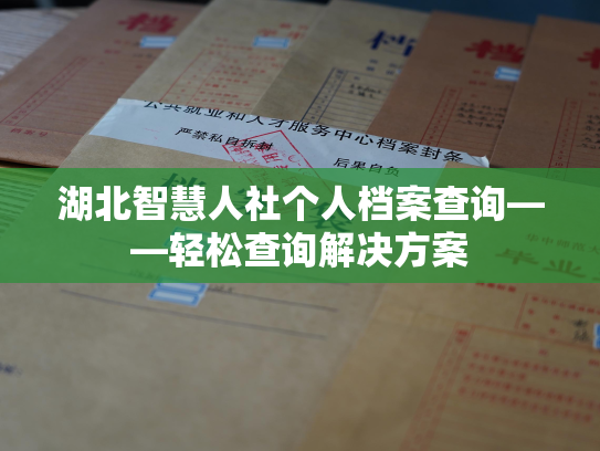 湖北智慧人社个人档案查询——轻松查询解决方案