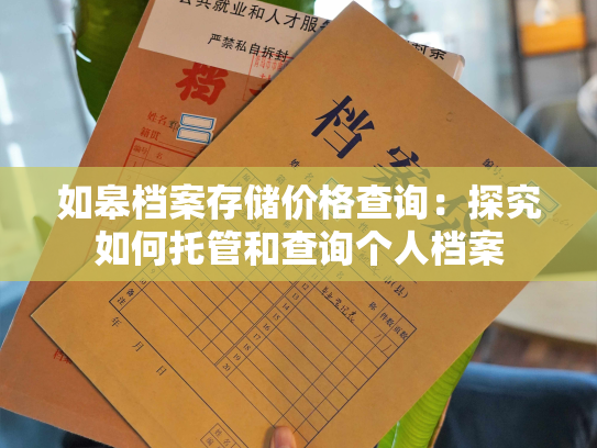 如皋档案存储价格查询：探究如何托管和查询个人档案