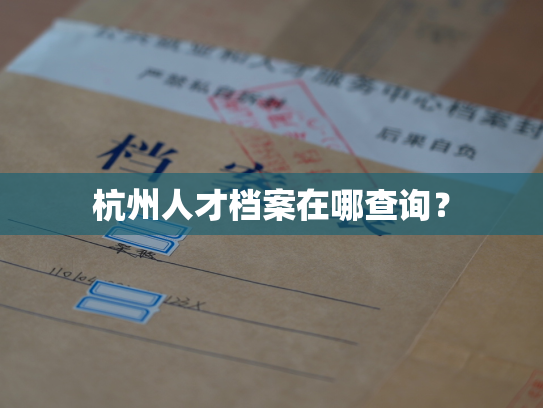 杭州人才档案在哪查询？