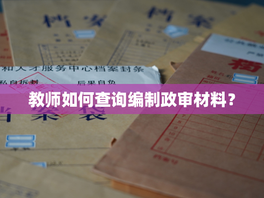 教师如何查询编制政审材料？
