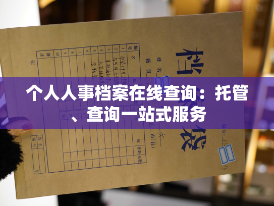 个人人事档案在线查询：托管、查询一站式服务