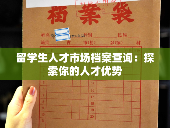 留学生人才市场档案查询：探索你的人才优势