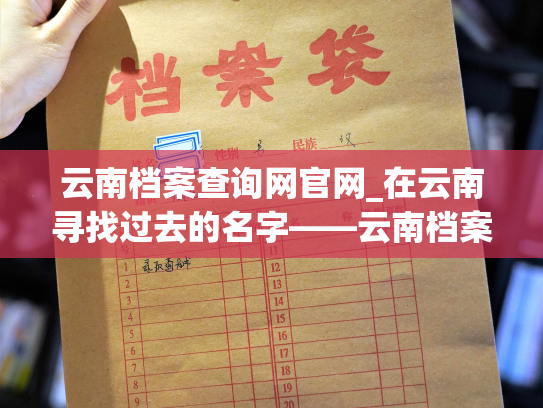 云南档案查询网官网_在云南寻找过去的名字——云南档案查询网官网介绍