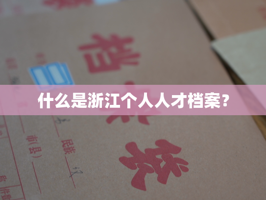 什么是浙江个人人才档案？