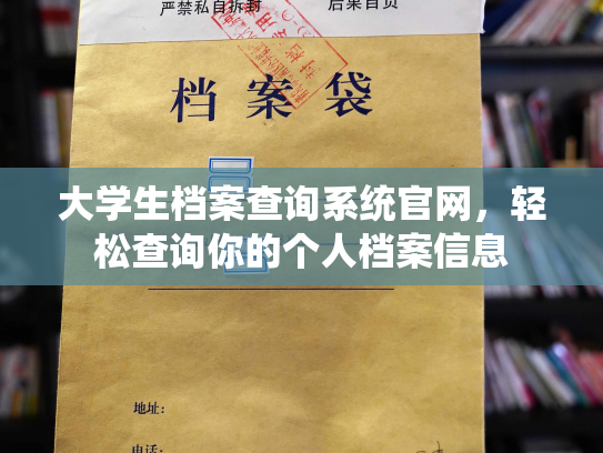 大学生档案查询系统官网，轻松查询你的个人档案信息