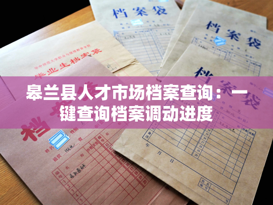 皋兰县人才市场档案查询：一键查询档案调动进度