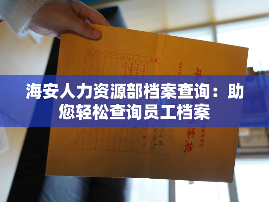 海安人力资源部档案查询：助您轻松查询员工档案