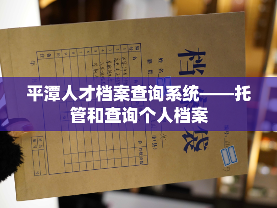 平潭人才档案查询系统——托管和查询个人档案
