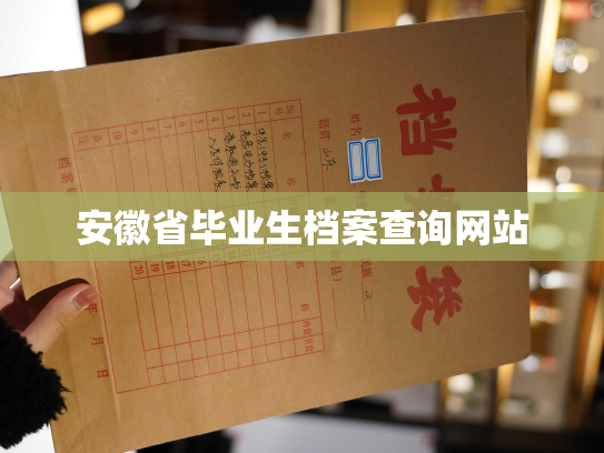 安徽省毕业生档案查询网站