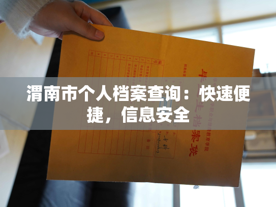 渭南市个人档案查询：快速便捷，信息安全
