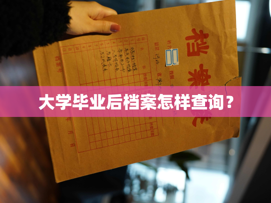 大学毕业后档案怎样查询？