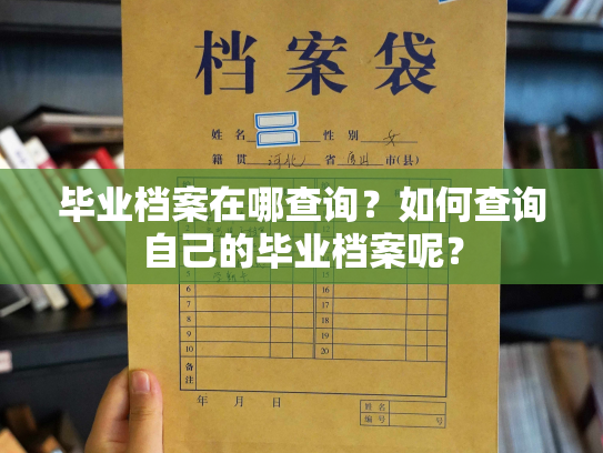 毕业档案在哪查询？如何查询自己的毕业档案呢？