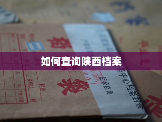 如何查询陕西档案