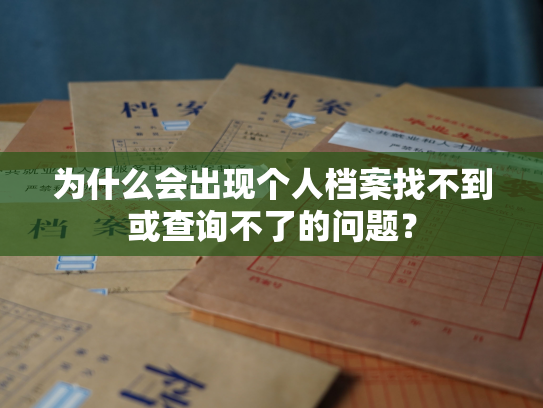为什么会出现个人档案找不到或查询不了的问题？