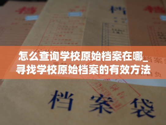 怎么查询学校原始档案在哪_寻找学校原始档案的有效方法