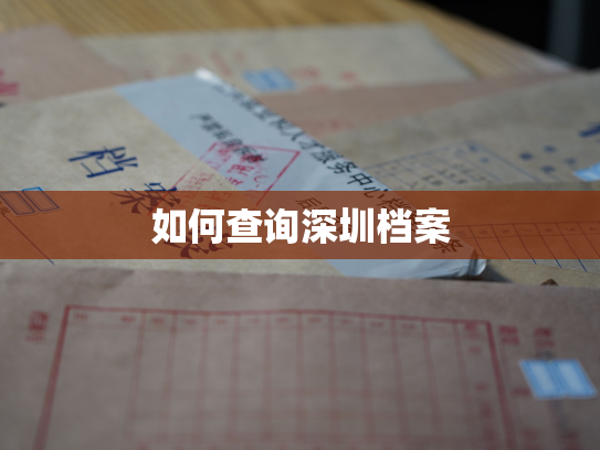 如何查询深圳档案