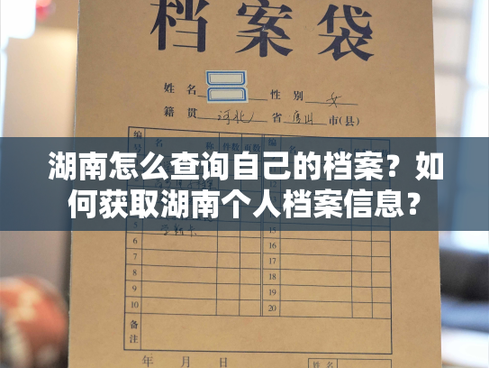 湖南怎么查询自己的档案？如何获取湖南个人档案信息？