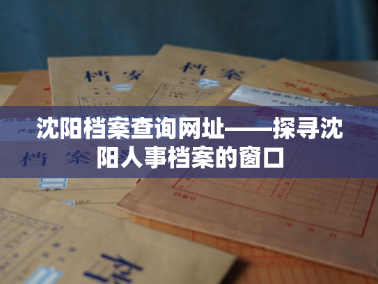 沈阳档案查询网址——探寻沈阳人事档案的窗口