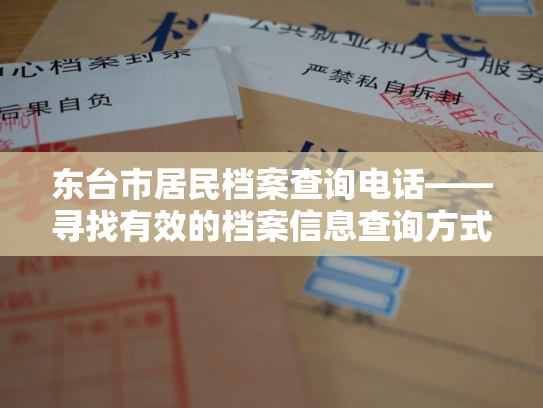 东台市居民档案查询电话——寻找有效的档案信息查询方式