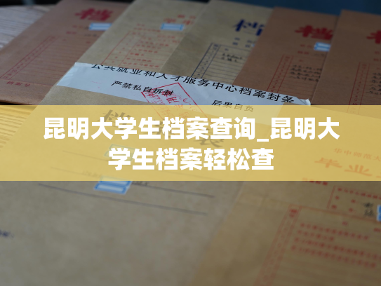 昆明大学生档案查询_昆明大学生档案轻松查