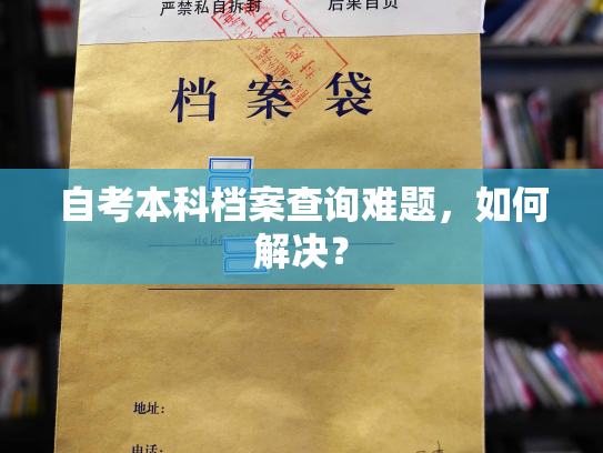 自考本科档案查询难题，如何解决？