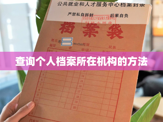 查询个人档案所在机构的方法