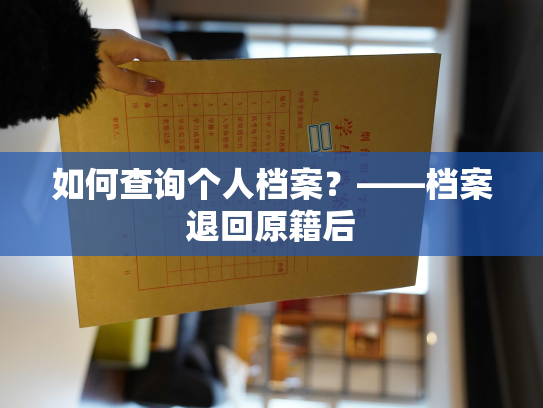 如何查询个人档案？——档案退回原籍后