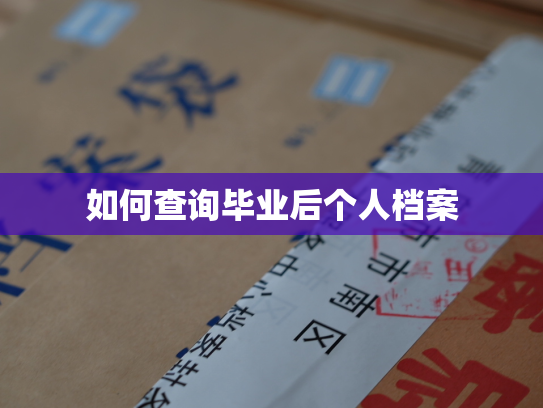 如何查询毕业后个人档案