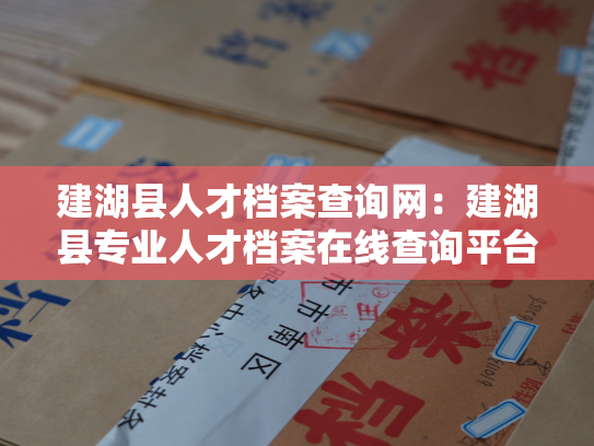 建湖县人才档案查询网：建湖县专业人才档案在线查询平台