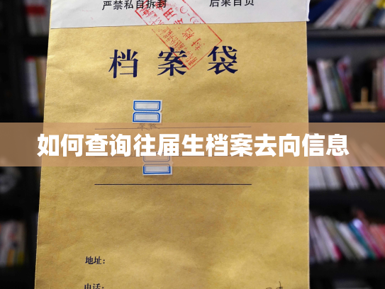 如何查询往届生档案去向信息